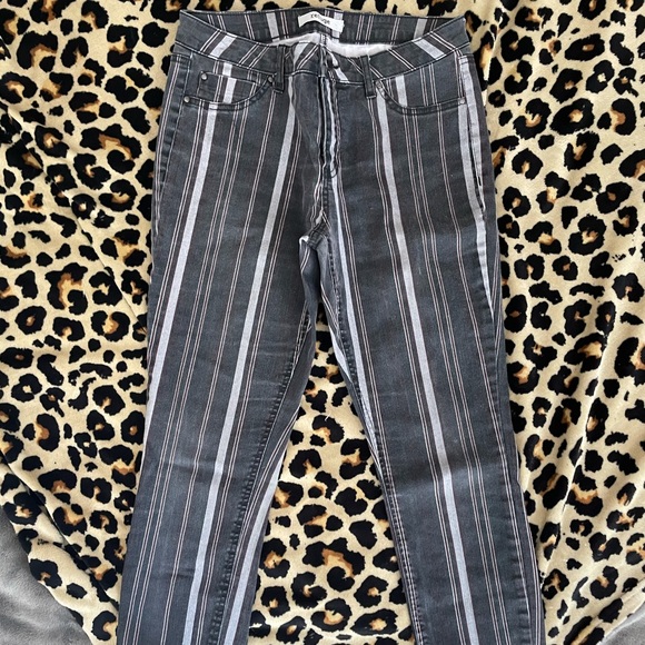 Fun Striped High Rise Jeans - Picture 2 of 3
